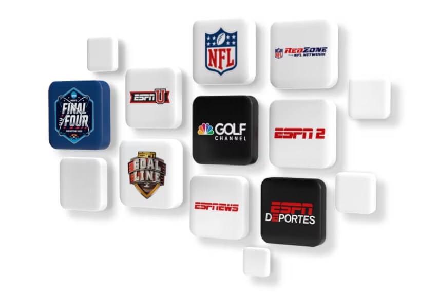 Sports Channels Logos and Tiles Graphic