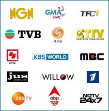 TV Japan, TFC, TVB, etc