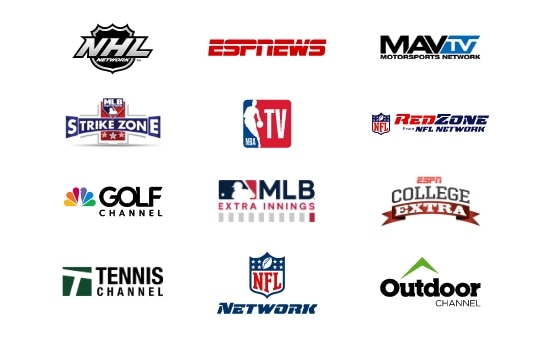 Logos del canal Spectrum Sports View